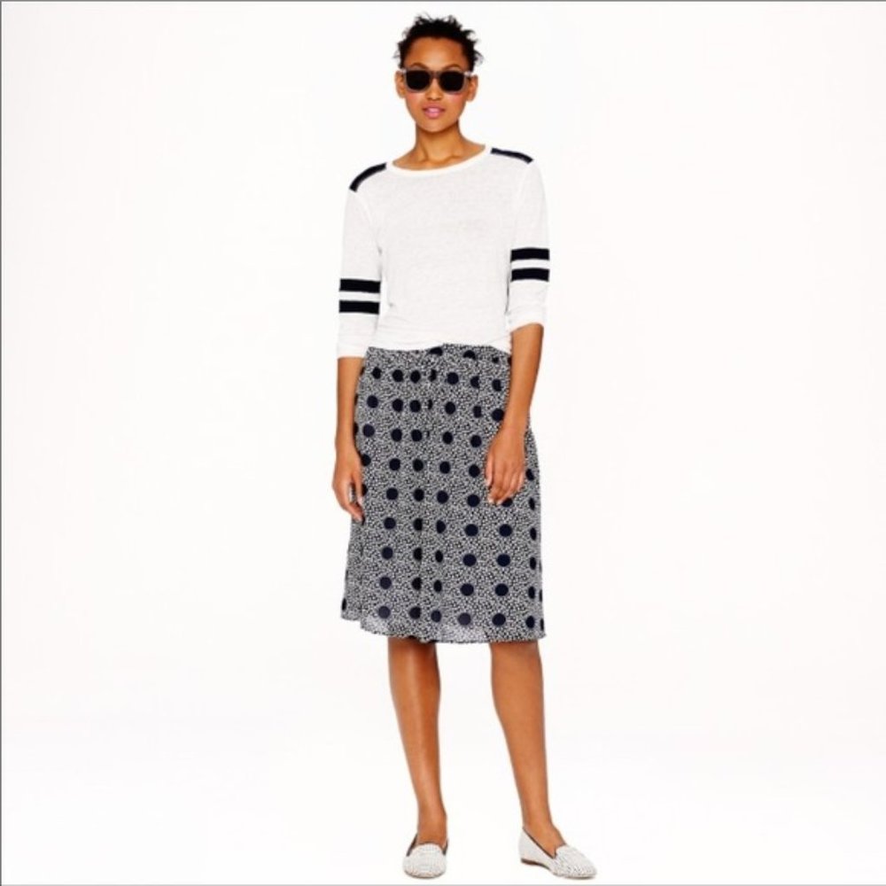 J. Crew Double Dot A-Line Skirt